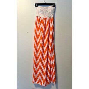 No Boundaries - Women’s Strapless Maxi Dress Size Sm